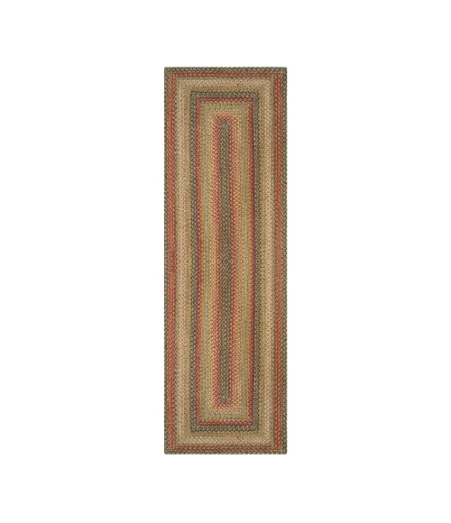 Homespice Decor Jute Braided Kingston Multi 519092 22 in. X 72 in. Rect Rug