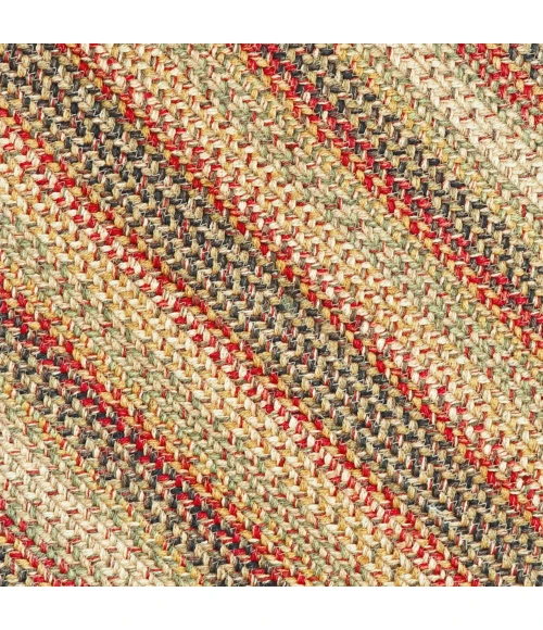 Homespice Decor Jute Braided Kingston Multi 519092 22 in. X 72 in. Rect Rug