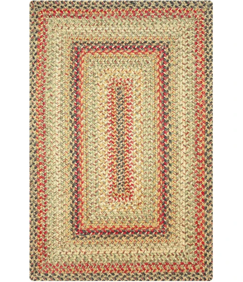 Homespice Decor Jute Braided Kingston Multi 513090 4 ft. X 6 ft. Rect Rug