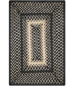 Homespice Decor Jute Braided Accessories Manchester Black 240074PS 13 in. X 19 in. Set of 4 Rect Rug