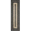 Homespice Decor Jute Braided Accessories Manchester Black 240150PS 8 in. X 28 in. Set of 13 Rect Rug