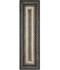 Homespice Decor Jute Braided Accessories Manchester Black 240118PS 8 in. X 28 in. Set of 2 Rect Rug