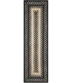 Homespice Decor Jute Braided Accessories Manchester Black 240150PS 8 in. X 28 in. Set of 13 Rect Rug