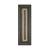 Homespice Decor Jute Braided Accessories Manchester Black 572721 11 in. X 36 in. Rect Rug