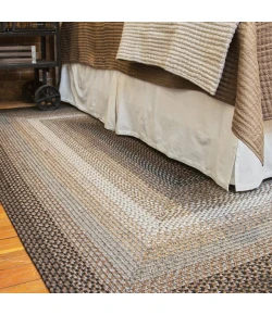 Homespice Decor Ultra Durable Braided Midnight Moon Grey 316189 8 ft. X 10 ft. Rect Rug