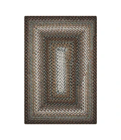 Homespice Decor Ultra Durable Braided Midnight Moon Grey 313188 4 ft. X 6 ft. Rect Rug