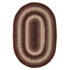 Homespice Decor Ultra Durable Braided Montgomery Black 321244 20 in. X 30 in. Oval Rug