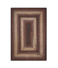 Homespice Decor Ultra Durable Braided Montgomery Black 322241 20 in. X 30 in. Rect Rug