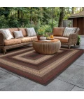 Homespice Decor Ultra Durable Braided Rug Burgundy & Black Montgomery 10in. x 10in. Rect. Rug