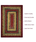 Homespice Decor Cotton Braided Neverland Red 416070 8 ft. X 10 ft. Rect Rug