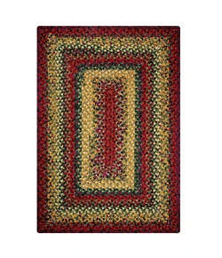 Homespice Decor Cotton Braided Neverland Red 415073 6 ft. X 9 ft. Rect Rug