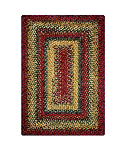 Homespice Decor Cotton Braided Neverland Red 415073 6 ft. X 9 ft. Rect Rug