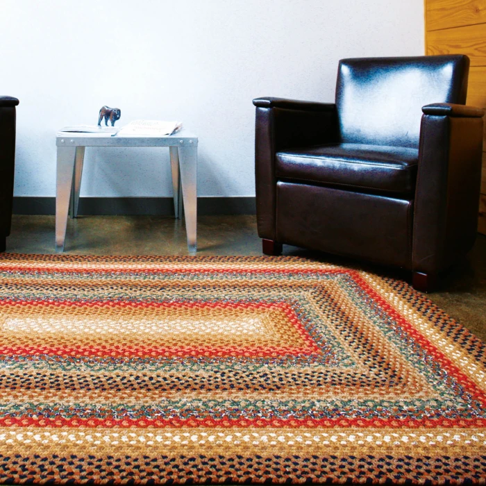 Homespice Decor Cotton Braided Peppercorn Brown 416193 8 ft. X 10 ft. Rect Rug