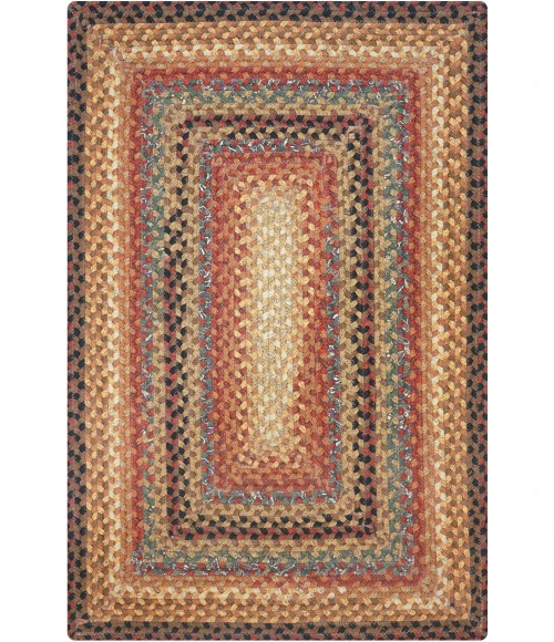 Homespice Decor Cotton Braided Peppercorn Brown 410191 27 in. X 45 in. Rect Rug