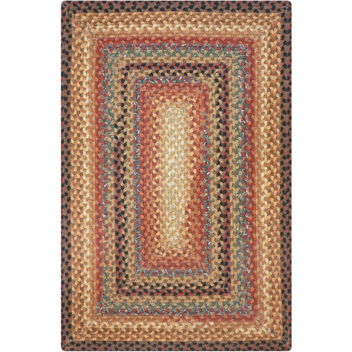 Homespice Decor Cotton Braided Peppercorn Brown 416193 8 ft. X 10 ft. Rect Rug