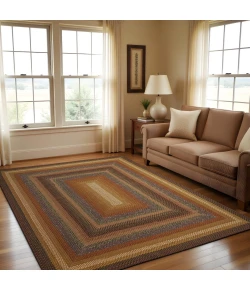 Homespice Decor Cotton Braided Peppercorn Brown 454195 20 in. X 30 in. Rect Rug