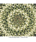 Homespice Decor Jute Braided Accessories Pinecone Green 240027PS 8 in. Set of 3 Round Rug