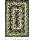 Homespice Decor Jute Braided Accessories Pinecone Green 240075PS 13 in. X 19 in. Set of 4 Rect Rug