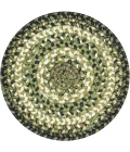 Homespice Decor Jute Braided Accessories Pinecone Green 240027PS 8 in. Set of 3 Round Rug