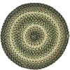 Homespice Decor Jute Braided Accessories Pinecone Green 240043PS 15 in. Set of 2 Round Rug
