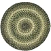 Homespice Decor Jute Braided Accessories Pinecone Green 240043PS 15 in. Set of 2 Round Rug