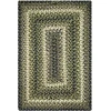 Homespice Decor Jute Braided Accessories Pinecone Green 240075PS 13 in. X 19 in. Set of 4 Rect Rug
