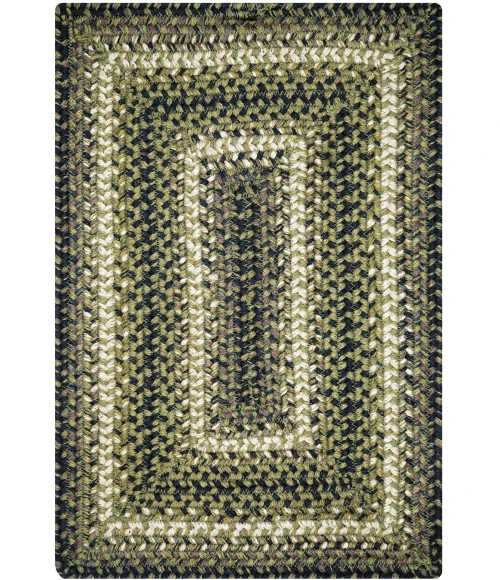 Homespice Decor Jute Braided Accessories Pinecone Green 240075PS 13 in. X 19 in. Set of 4 Rect Rug