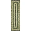 Homespice Decor Jute Braided Accessories Pinecone Green 240151PS 8 in. X 28 in. Set of 13 Rect Rug