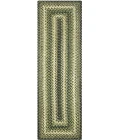 Homespice Decor Jute Braided Accessories Pinecone Green 240119PS 8 in. X 28 in. Set of 2 Rect Rug