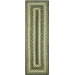 Homespice Decor Jute Braided Accessories Pinecone Green 240119PS 8 in. X 28 in. Set of 2 Rect Rug