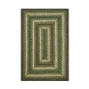 Homespice Decor Jute Braided Pinecone Green 513748 4 ft. X 6 ft. Rect Rug