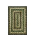 Homespice Decor Jute Braided Pinecone Green 514745 5 ft. X 8 ft. Rect Rug