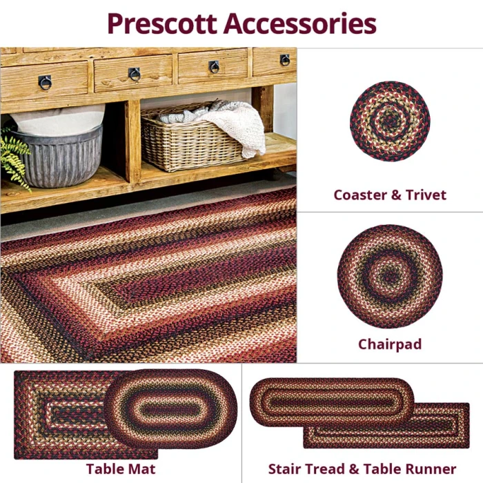 Homespice Decor Jute Braided Prescott Black 503565 4 ft. X 6 ft. Oval Rug