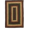 Homespice Decor Jute Braided Prescott Black 511560 20 in. X 30 in. Rect Rug