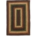 Homespice Decor Jute Braided Prescott Black 511560 20 in. X 30 in. Rect Rug