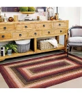 Homespice Decor Jute Braided Prescott Black 506566 8 ft. X 10 ft. Oval Rug