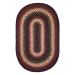 Homespice Decor Jute Braided Prescott Black 502568 27 in. X 45 in. Oval Rug
