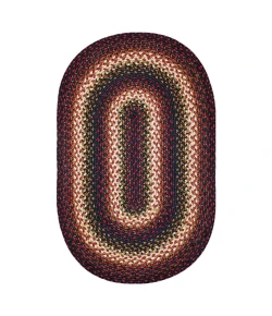 Homespice Decor Jute Braided Prescott Black 506566 8 ft. X 10 ft. Oval Rug