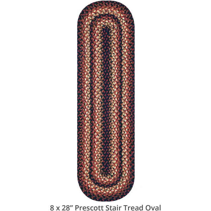 Homespice Decor Jute Braided Accessories Prescott Black 240099PS 8 in. X 28 in. Set of 2 Oval Rug