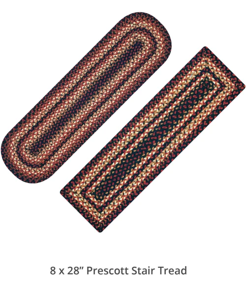 Homespice Decor Jute Braided Accessories Prescott Black 240099PS 8 in. X 28 in. Set of 2 Oval Rug