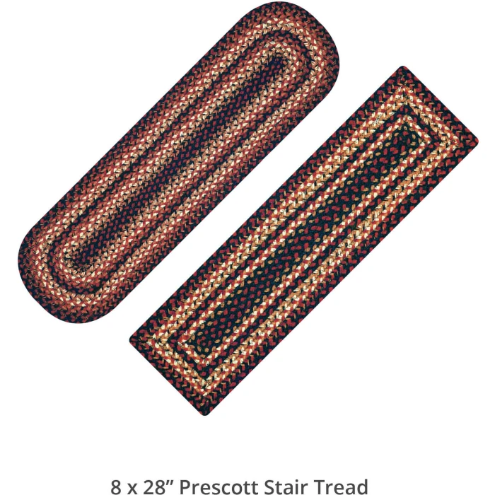 Homespice Decor Jute Braided Accessories Prescott Black 240147PS 8 in. X 28 in. Set of 13 Rect Rug