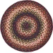 Homespice Decor Jute Braided Accessories Prescott Black 240041PS 15 in. Set of 2 Round Rug