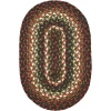 Homespice Decor Jute Braided Accessories Prescott Black 240055PS 13 in. X 19 in. Set of 4 Oval Rug