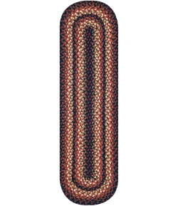 Homespice Decor Jute Braided Accessories Prescott Black 240131PS 8 in. X 28 in. Set of 13 Oval Rug