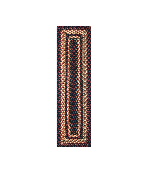 Homespice Decor Jute Braided Accessories Prescott Black 572561 11 in. X 36 in. Rect Rug