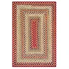 Homespice Decor Cotton Braided Pumpkin Pie Red 454164 20 in. X 30 in. Rect Rug