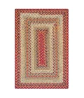 Homespice Decor Cotton Braided Pumpkin Pie Red 413161 4 ft. X 6 ft. Rect Rug