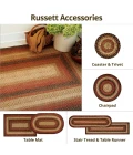 Homespice Decor Jute Braided Russett Beige 503046 4 ft. X 6 ft. Oval Rug