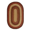 Homespice Decor Jute Braided Russett Beige 502049 27 in. X 45 in. Oval Rug