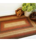 Homespice Decor Jute Braided Russett Beige 501042 20 in. X 30 in. Oval Rug